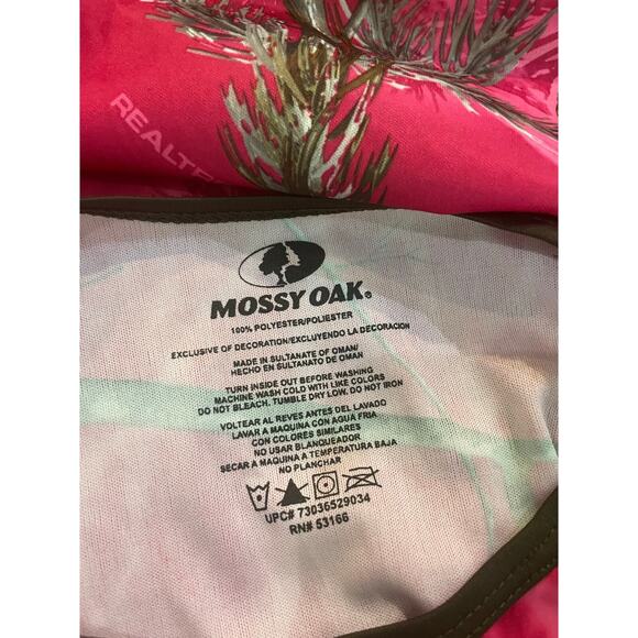 REAL TREE T-SHIRT HOT PINK CAMOUFLAGE SZ S CAMO HUNTING ATHLETIC PERFORMANCE - Picture 5 of 10